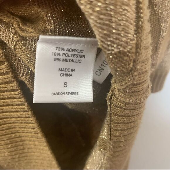 New York & Company Animal Print Asymmetrical Dolman Sleeve Sweater - Picture 8 of 8